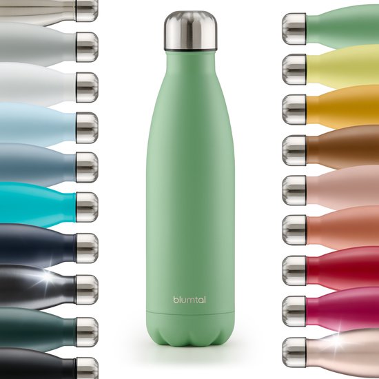 Blumtal Thermosfles - Met dubbele wand - Thermosbeker Koffie, Thee en Koele dranken - Travel Mug - 350ml - Summer Green - Groen