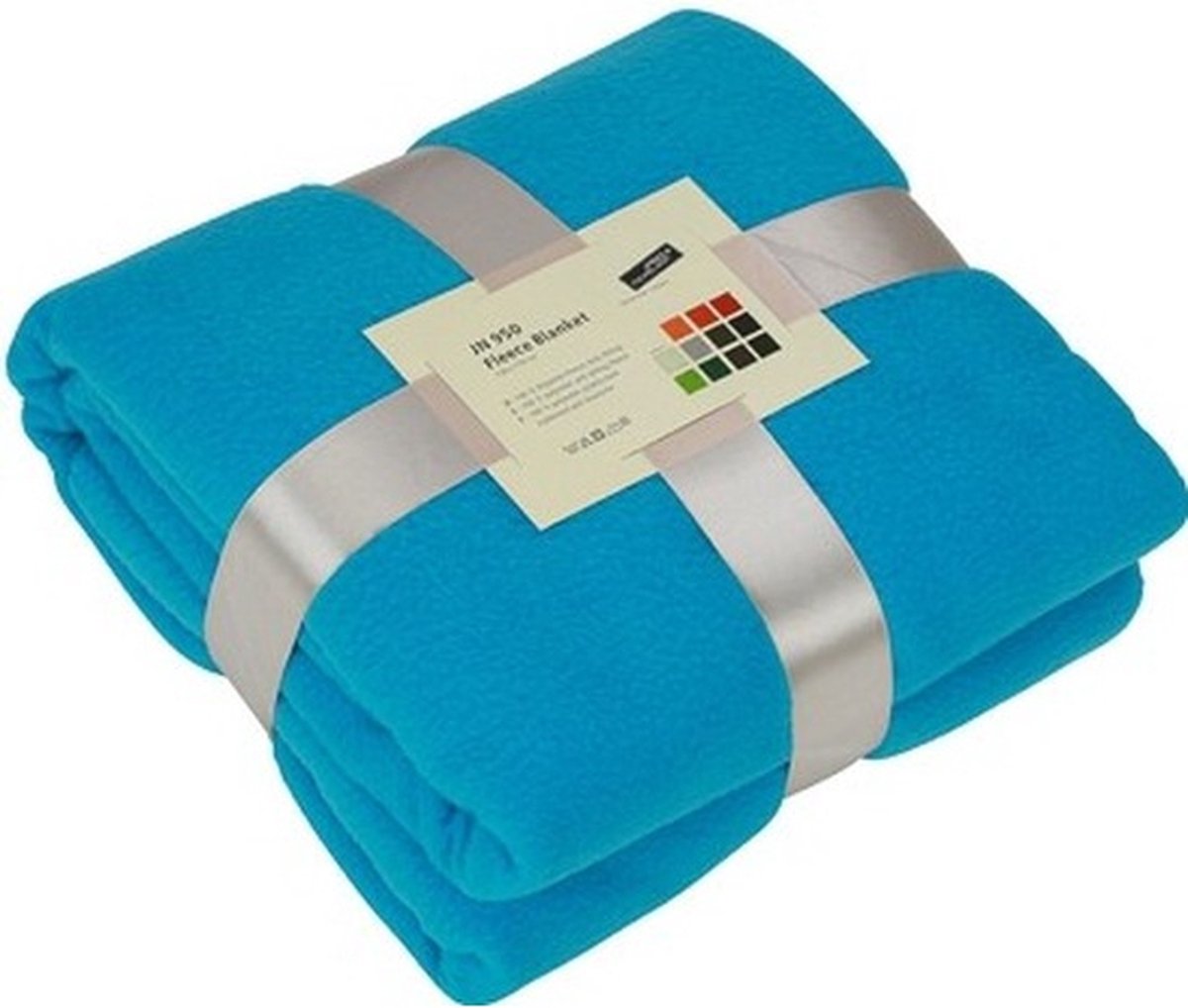 James & Nicholson Fleece bankdeken/plaid - turquoise - 130 x 170 cm - 240 grams - pluisvrij - wasbaar