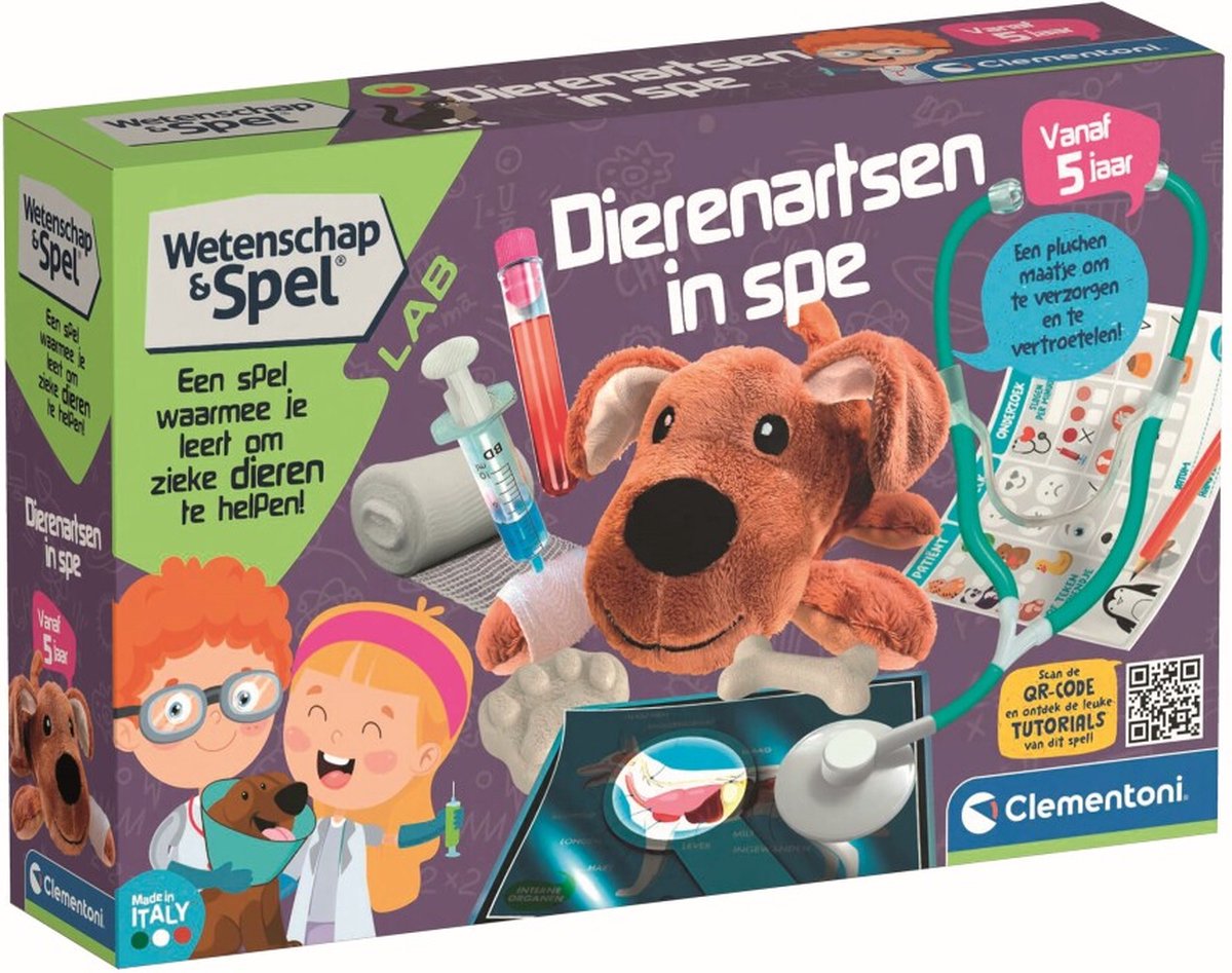 Clementoni Wetenschap & Spel - Dierenartsen in Spe - Educatief Speelgoed - Experimenteerdoos - Vanaf 5 jaar — afbeelding 6