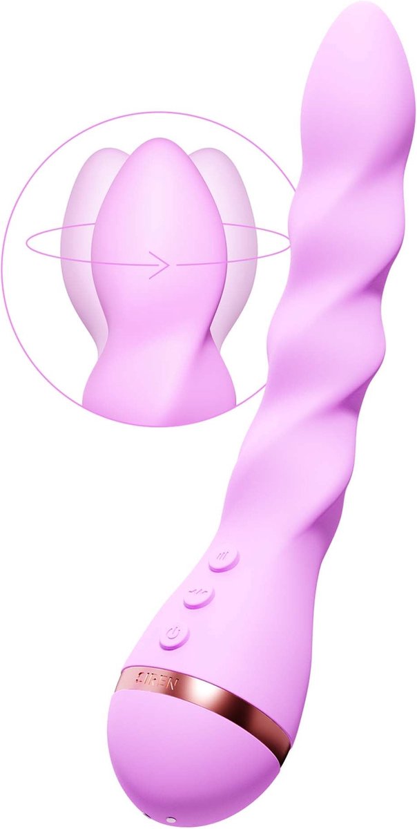 Vush - Next Gen - Siren Twist - Buigbare Vibrator - Flexibele Kop - Roze