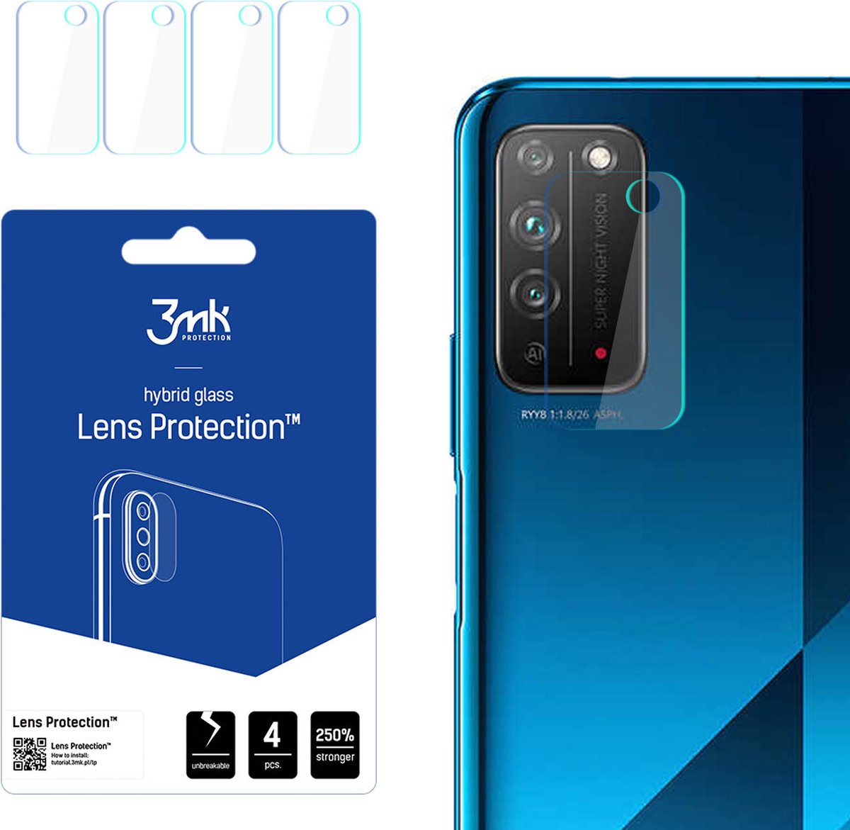 Honor X10 5G - 3mk Lens Protection