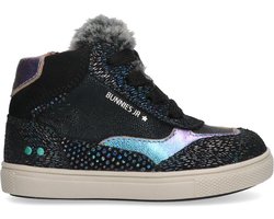BunniesJR 224752-928 Meisjes Hoge Sneakers - Blauw - Nubuck - Veters