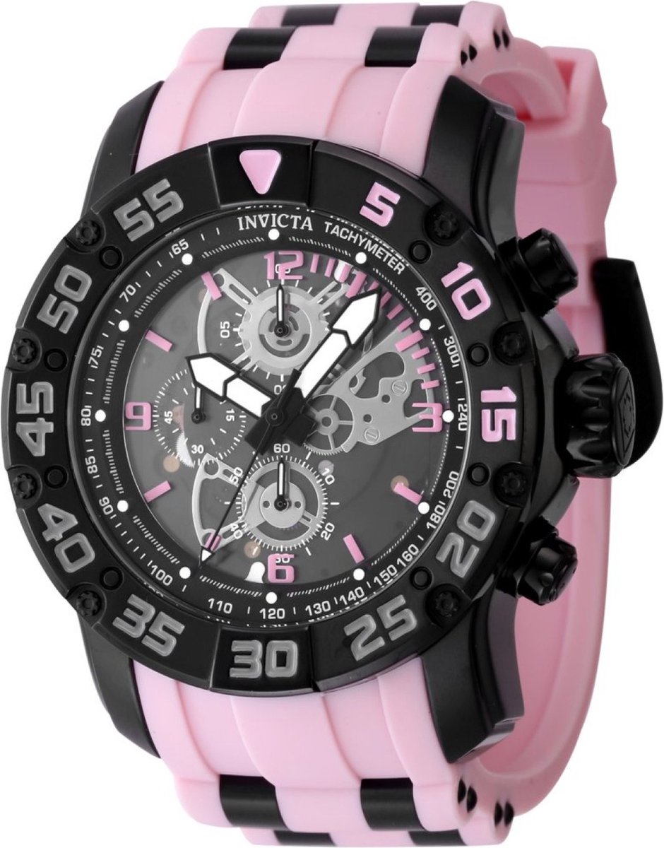 Invicta Racing - JM Limited Edition 48061 Heren Horloge - Waterdicht - Analoog - Quartz Uurwerk - Roestvrij Staal met zwarte