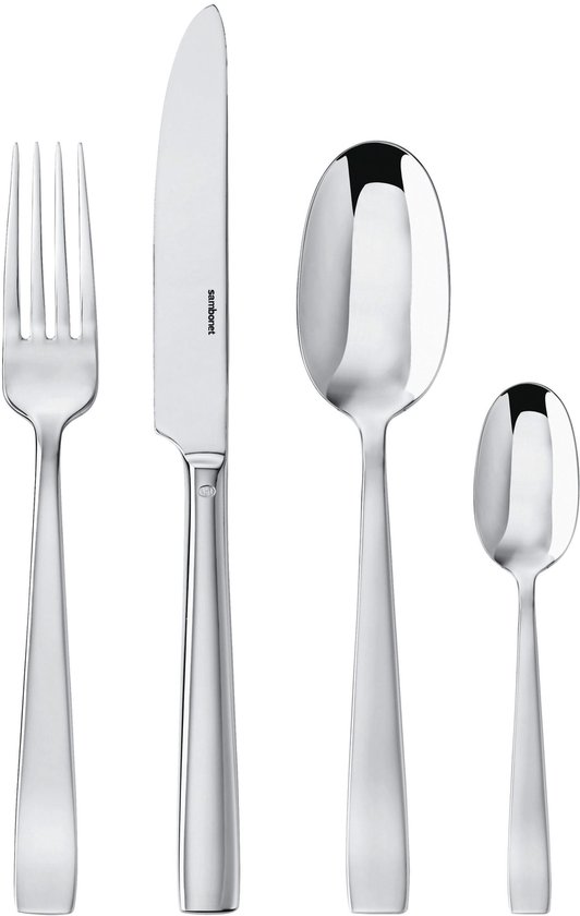 Service de couverts 24 pièces en acier inoxydable plat - Sambonet