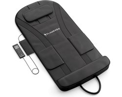 Flamengo® InfraStretch Massage Mat - Rugmassage en Nekmassage apparaat - Infrarood - Massagekussen - Massagematras - Compressiemassage – Elektrisch Warmtefunctie - Vibratie - Rug nek en schouders