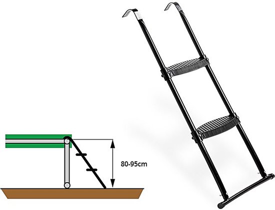 EXIT trampoline ladder voor framehoogte van 80-95 cm