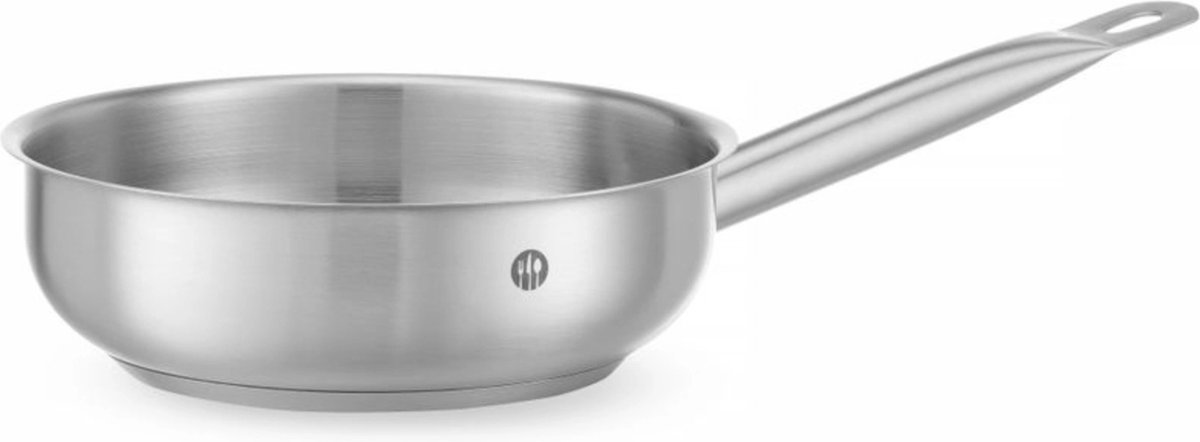 HENDI Sauteuse – zonder deksel – 1,7L – inductiegeschikt – koelblijvende handgreep – Ø 200 mm