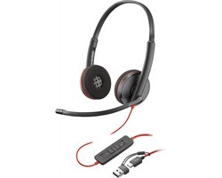HP Poly Blackwire C3220 – On-ear headset – Kabel – Stereo – Zwart – Met microfoon en volumeregeling