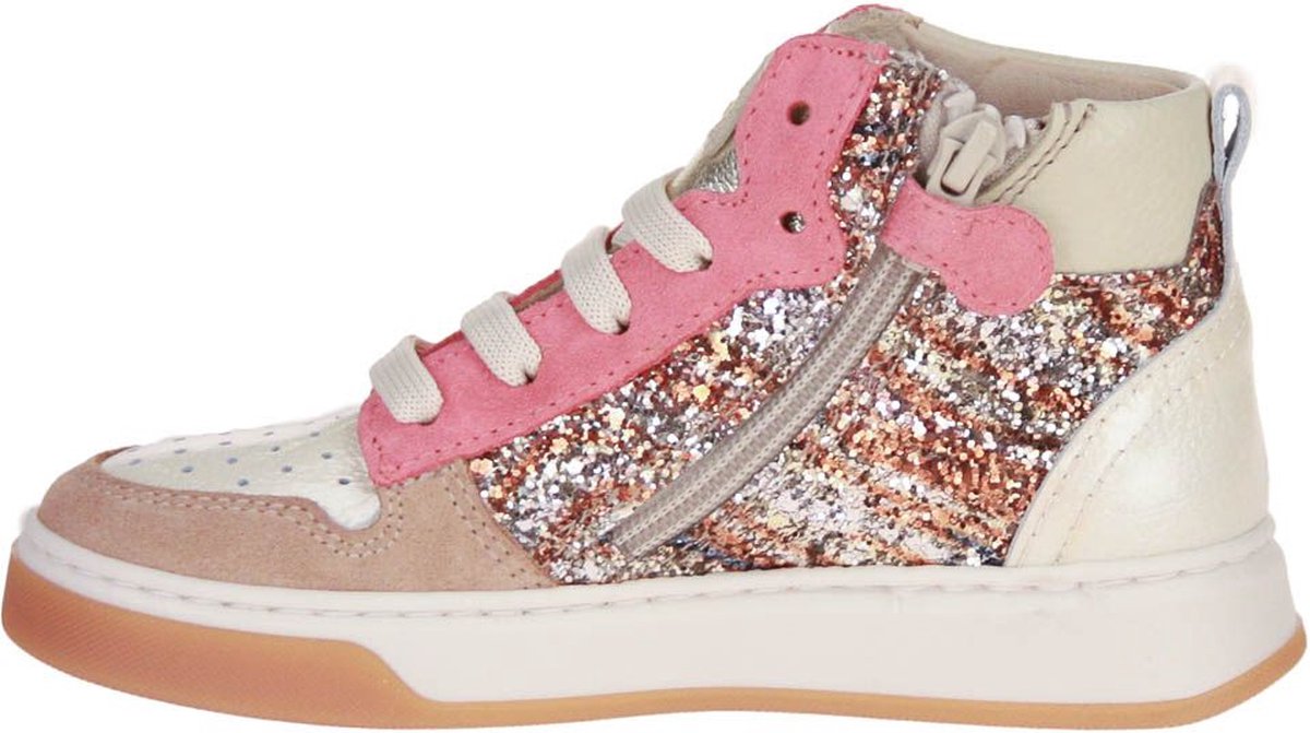 Beberlis Beige-Multi Hoge Sneaker