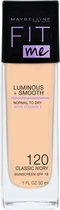 Bol.com Maybelline Fit Me Liquid Foundation -120 Classic Ivory aanbieding