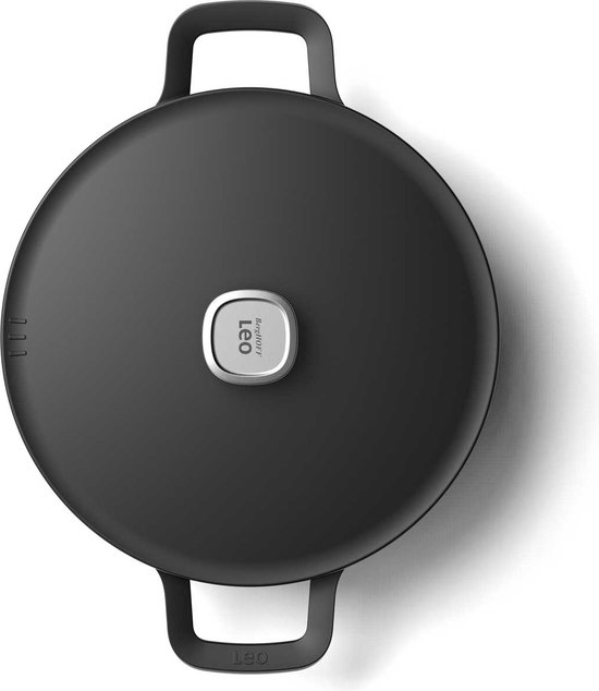 LEO Sauteerpan antikleef met dubbele handgreep met deksel Phantom - Ø 28cm - Zwart - PFAS-vrij