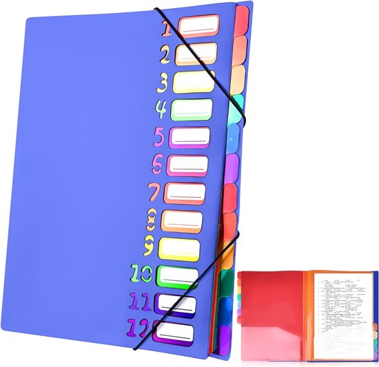 Documententas met ritssluiting, A5, transparant, pvc, documentenmap