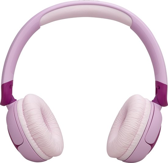 JBL JR 320BT - Draadloze Kinderkoptelefoon - Koptelefoon Kind - Bluetooth - Veilig Volume 85 dB - On ear - Kinder Hoofdtelefoon met Microfoon - 50 uur batterij - Voor Tablet, Laptop, School & Online Les - Roze Paars