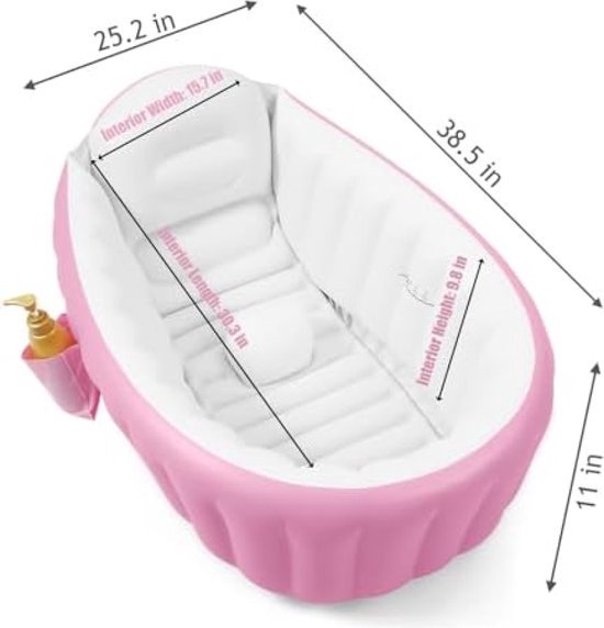 Opklapbaar BabyBad met Thermometer - Groen Opklapbaar BabyBad met Thermometer - Groen