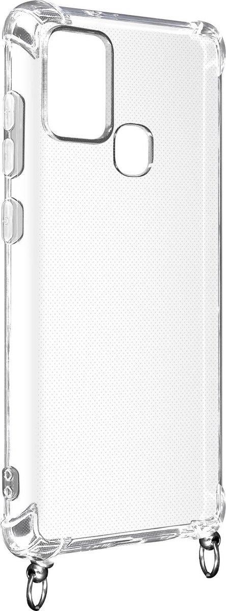 Geschikt voor Samsung Galaxy A21s Hoesje met ringen Voor Koord/Juweel - Transparant