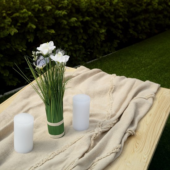 Rustiq inklapbare campingtafel - Klaptafel - Bohemian Picknicktafel - Vouwtafel - 70X150X35CM - 6 personen - Dennenhout van Merkloos — afbeelding 2