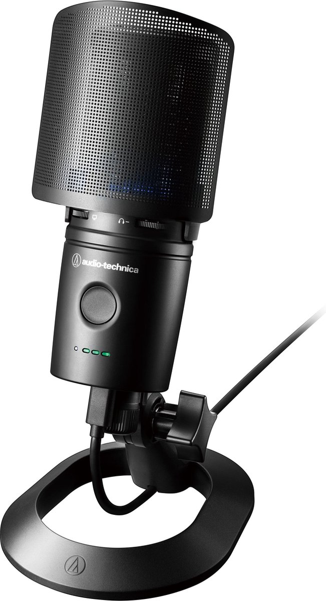 Audio-Technica AT2020USB-XP USB Condenser Mic with Stand & Pop-Filter (Black) - USB microfoon