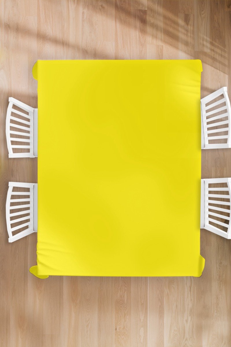 Tafelkleed - Tafellaken - 180x240 cm - Geel - Citroen - Neon - Kleuren - Binnen en Buiten
