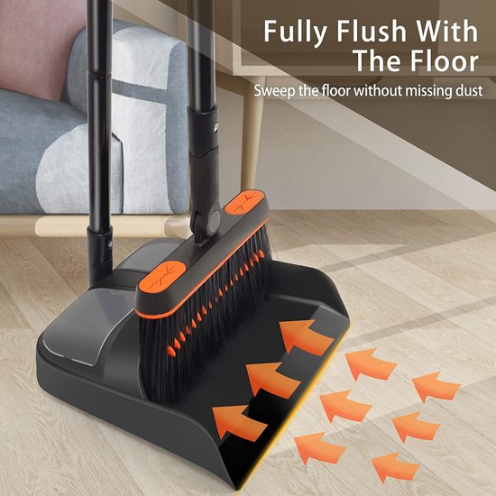 Ensemble Balai Et Pelle à Poussière Pour La Maison, Le Hall Et La Pelle à Poussière, Super Long Manche Pour La Maison, La Cuisine, Le Bureau