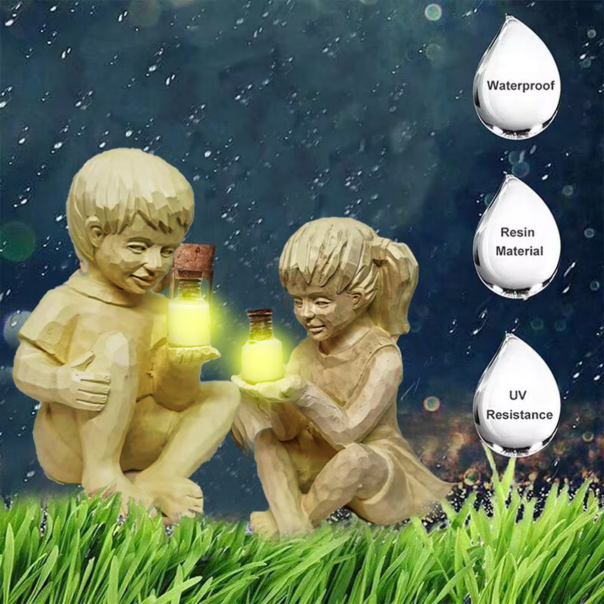 Sculptures et statues de jardin Déesse Creative Charnu Pot De Fleur  Figurine Résine Imperméable Jardin Statue Pour La Cour Pelouse Décoration  Cadeau B:26 * 16 * 42cm : : Jardin