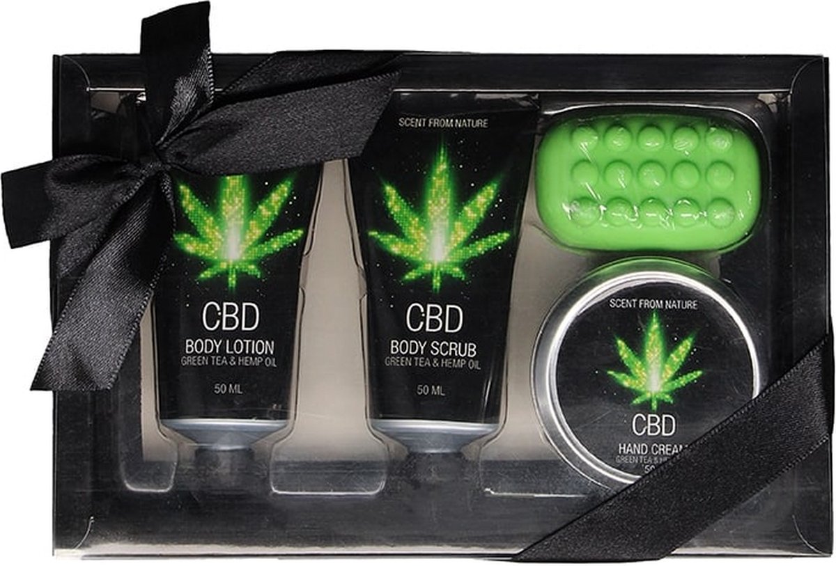 Goedkoopste Shots - Pharmquests CBD Cadeauset Groene Thee Hennepolie