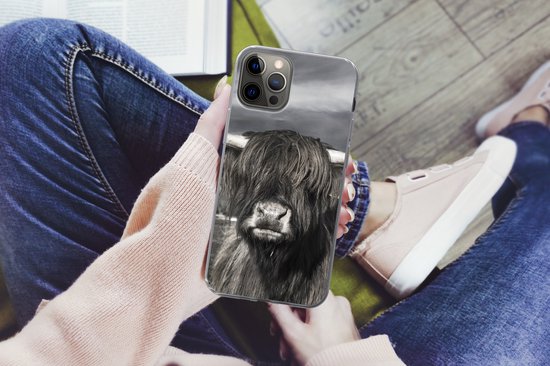 Coque iPhone 13 Pro - Highlander écossais - Animaux - Cornes - Siliconen