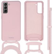 Coque Samsung Galaxy S21 - Coque Arrière iMoshion Color avec Cordon Détachable - Rose