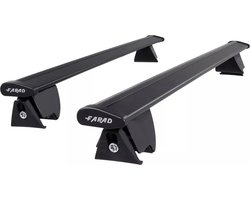 Dakdragers geschikt voor Hyundai Tucson 2015 t/m 2021 gesloten dakrailing - Aluminium - Hoog laadvermogen 100kg - Wingbar Zwart - Merk Farad