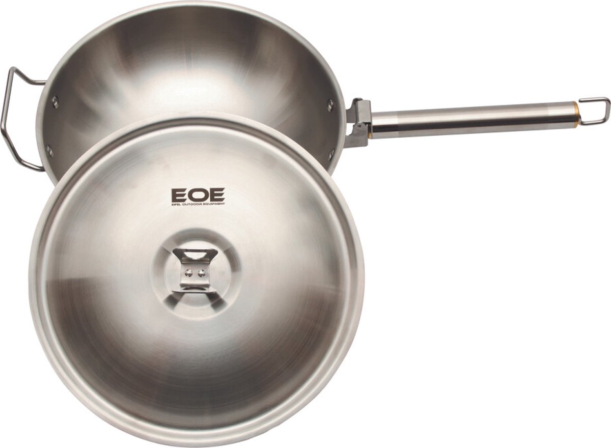 EOE - Eifel Outdoor Equipment - Pann - Roestvrijstalen pan en wok