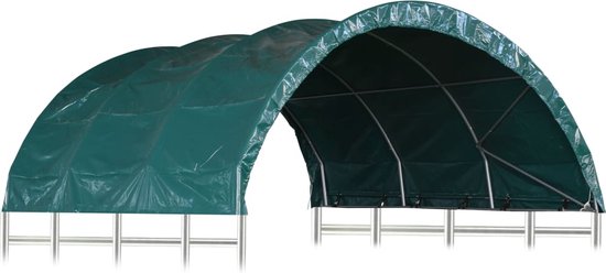 vidaXL Tente de garage PVC 2,4x3,6 m Vert