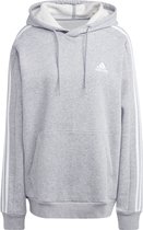 adidas Sportswear Essentials Fleece 3-Stripes Hoodie - Heren - Grijs- 2XL