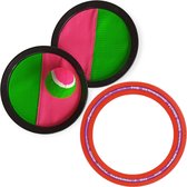 Strandspeelgoed SET - Frisbee + Catchset - Klittenband Vang en Werpspel