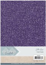 Card Deco Essentials Glitter Paper Dark Purple