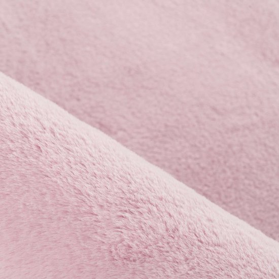 Flycarpets Tapis Teresa Shaggy Fluffy - Rose - 120x170 cm