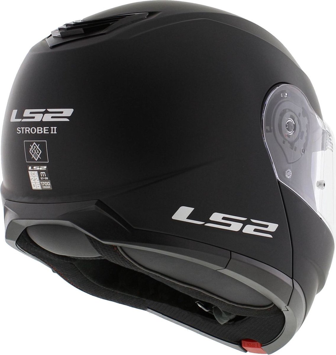 LS2 FF908 STROBE II Gloss Zwart-06 Systeemhelm - Maat M - Helm – foto 8