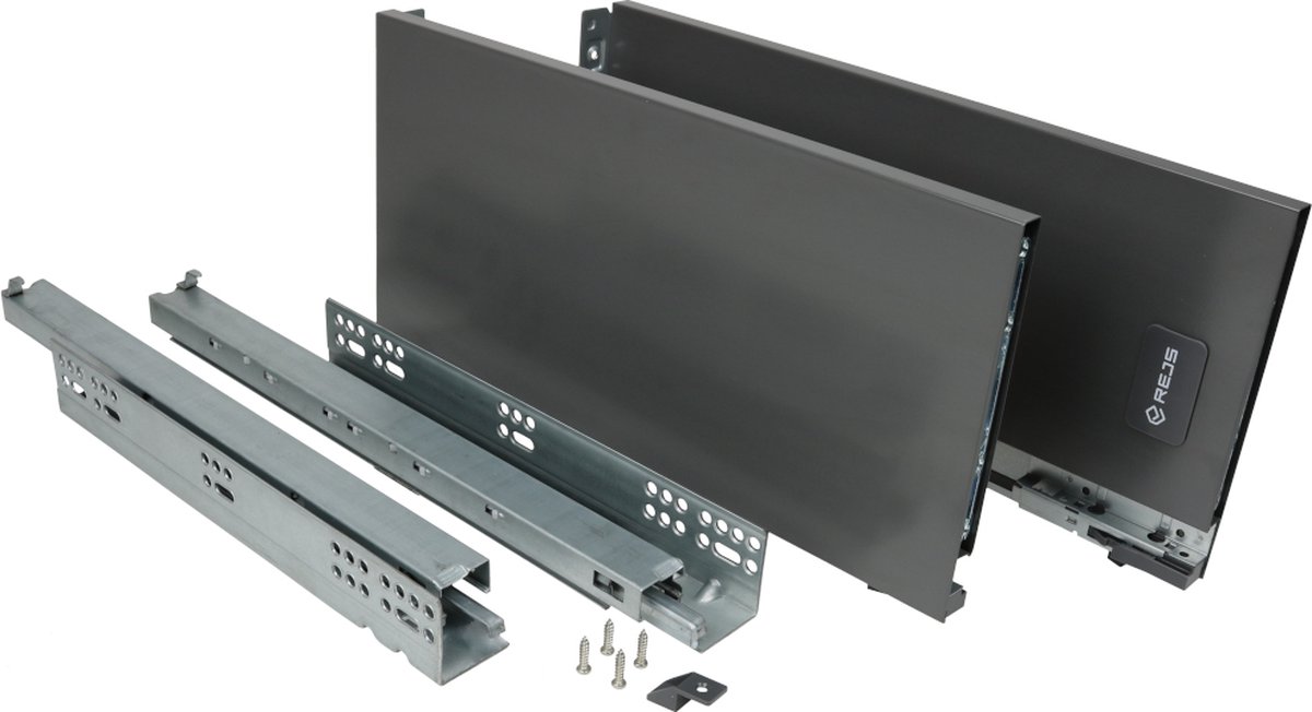 Strong Max Softclose, ladehoogte 185 mm Antraciet