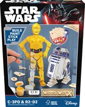 Wood WorX - Star Wars - C-3PO & R2-D2 Twin Pack - Package Hobby - Kit de construction en bois