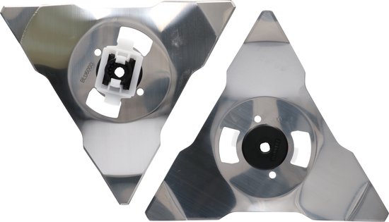 Vervang mes voor robomow robotmaaier RS/MS/RC rvs 2 stuks + connector van VER — afbeelding 2