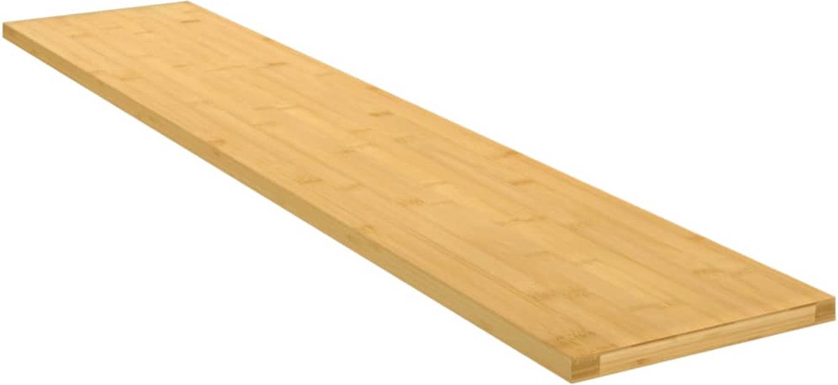 vidaXL Wandschap - 100x20x1,5 - cm - bamboe Bruin
