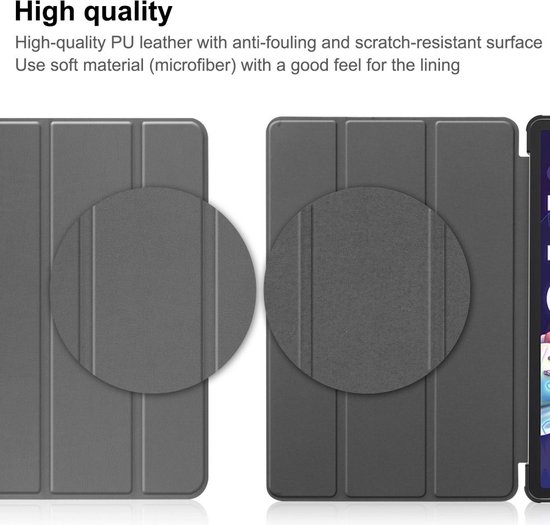 Étui Lenovo Tab P11 Pro Gen 2 - Étui livre à trois volets avec réveil/ Sleep - Grijs
