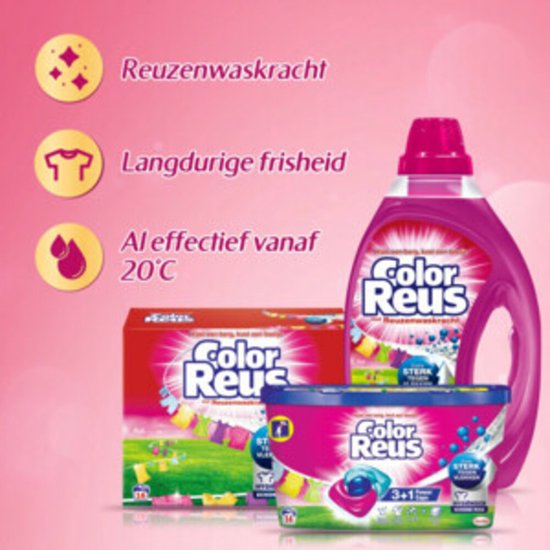 Color Reus Power Caps Capsules Lavantes - Capsules Détergentes - Pack Avantage - 52 lavages