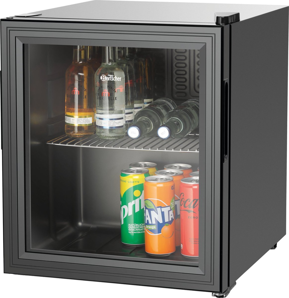 Bartscher Minibar - 46L - Zwart - +4°C/+18°C - Statisch - 435x480x520mm