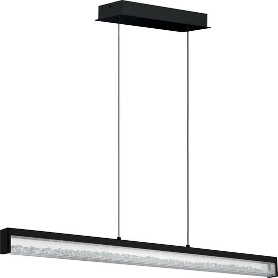 Briloner Led-plafondlamp, plafondlamp met sterrendecoratie en transparante kristallen, dimbaar, incl. afstandsbediening, kleurtemperatuurregeling, nachtlampje, 24 watt, wit-transparant, 39,3 cm