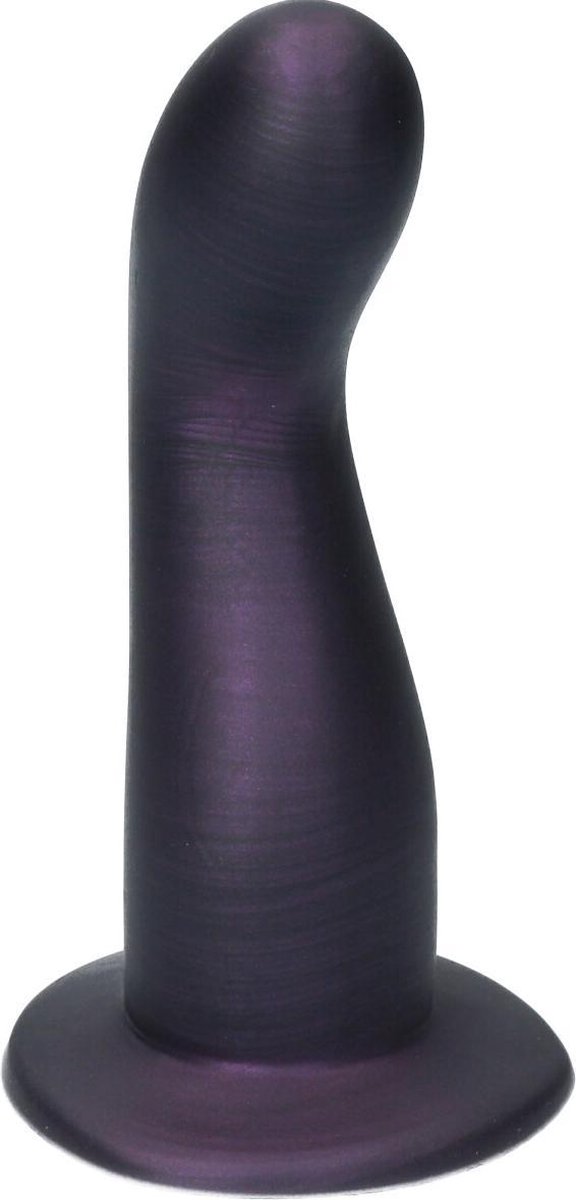 Goedkoopste Ylva & Dite - Leda - Siliconen G-spot / Prostaat dildo - Made in Holland - Donker Paars Metallic