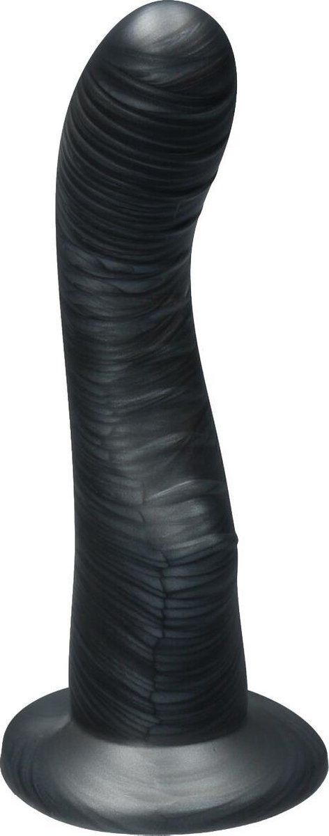 Goedkoopste Ylva & Dite - Kajsa - Siliconen G-spot / Prostaat dildo - Made in Holland - Zilver Grijs Metallic