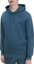 Fred Perry Tipped hooded sweatshirt - midnight blue