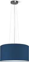 Home Sweet Home hanglamp Bling - verlichtingspendel Hover inclusief lampenkap - lampenkap 50/50/25cm - pendel lengte 100 cm - geschikt voor E27 LED lamp - donkerblauw