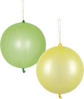 Boland Ballonnen Punch 52 Cm Latex Groen/geel 2 Stuks