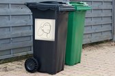 Container sticker Vrouwen - Line art - Tekst - Quotes - 40x40 cm - Kliko sticker