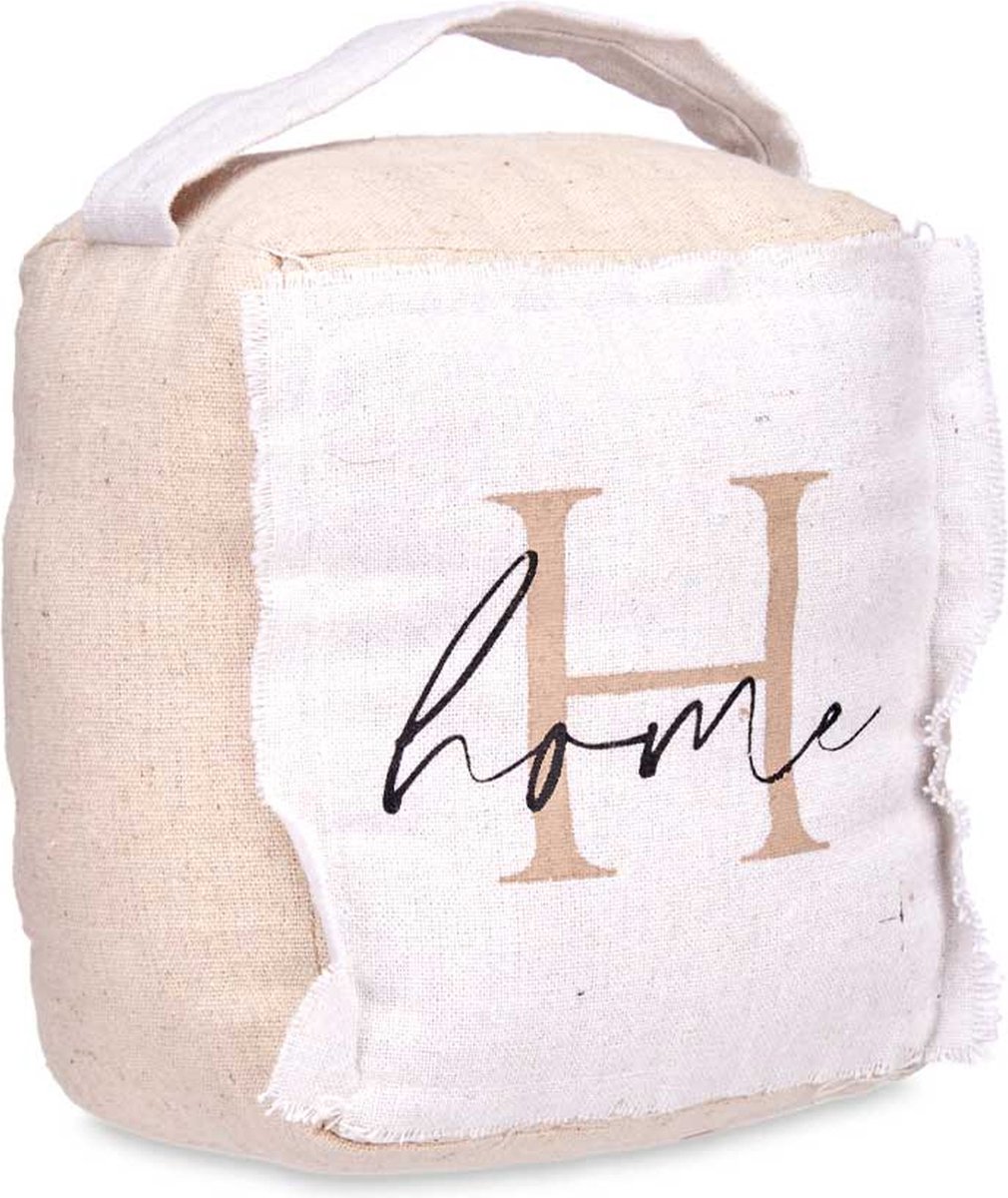 Giftdecor Deurstopper - 1 kilo - beige - canvas - Home - 14,5 x 16 x 19 cm